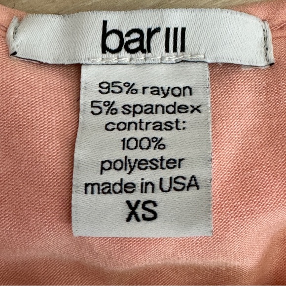 Bar III Womens Layered Split-Back Tank Top Size XS Peach - Picture 6 of 6